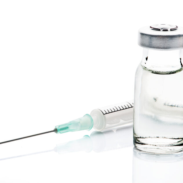 Medical vials for injection with a syringe